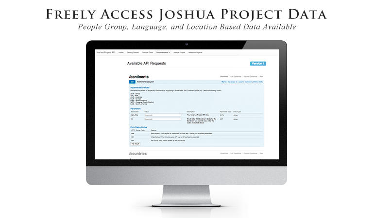 Image from the Project: Joshua Project API